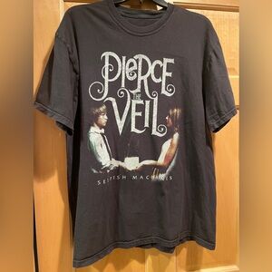 Pierce the Veil Selfish Machines Album Black Cotton Graphic T-Shirt Mens Size XL